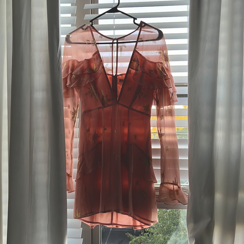 For love and lemons pink formal dress